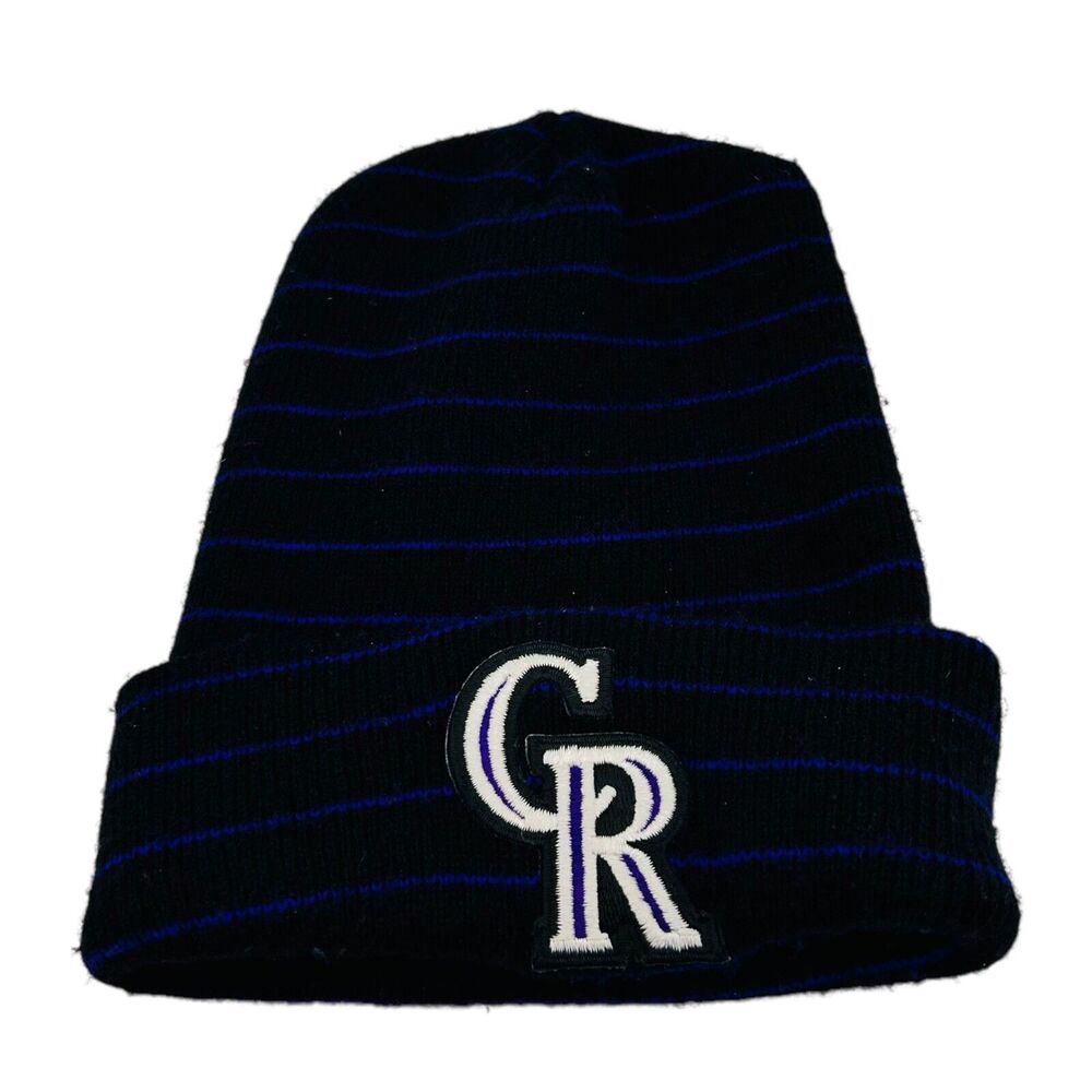 Colorado Rockies MLB Striped Beanie